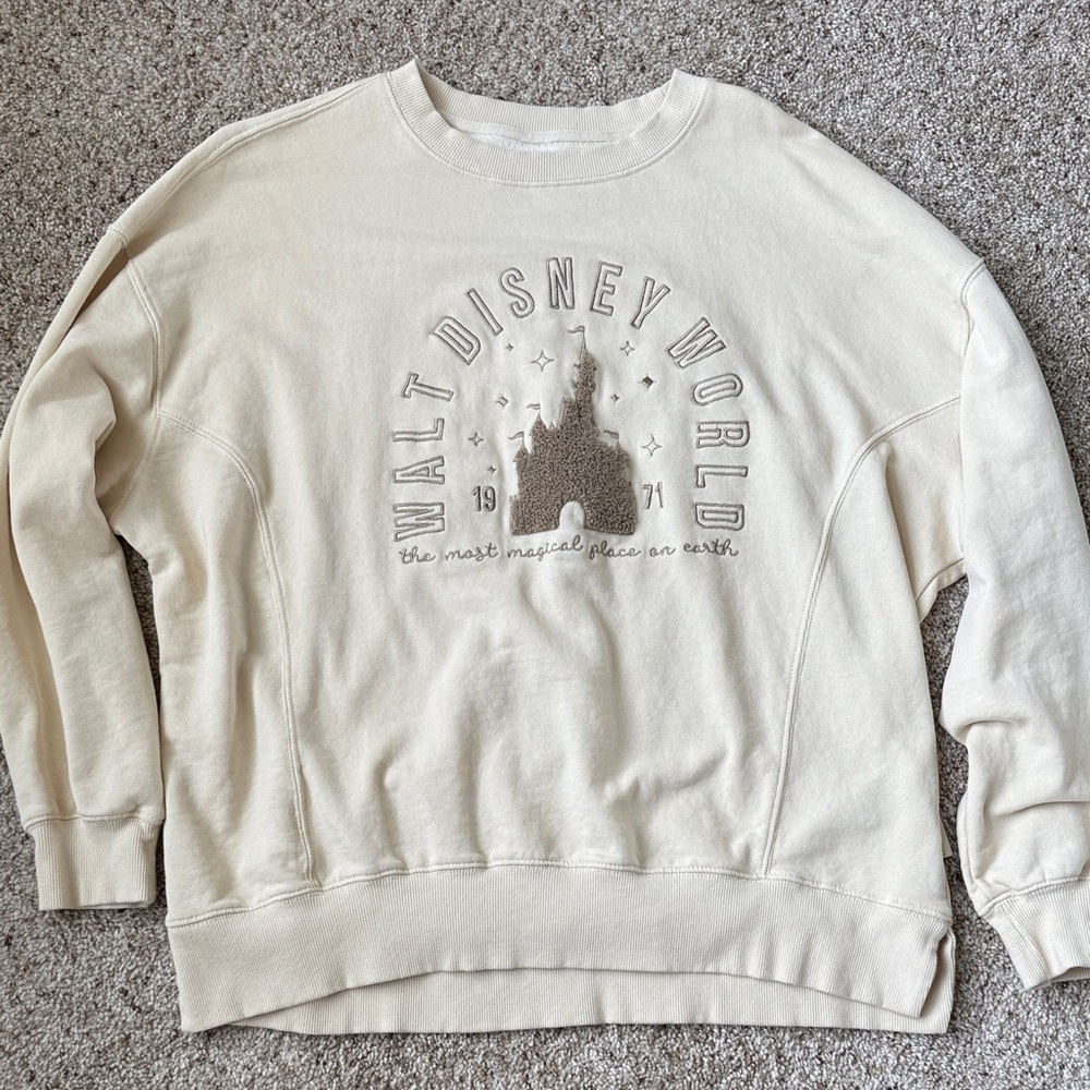Disney Cream Turtleneck Sweater